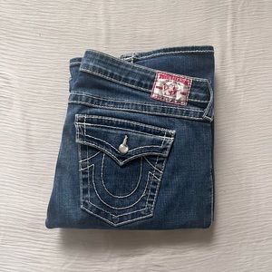 Disco Joey Wide Leg True Religion Rhinestone Jeans